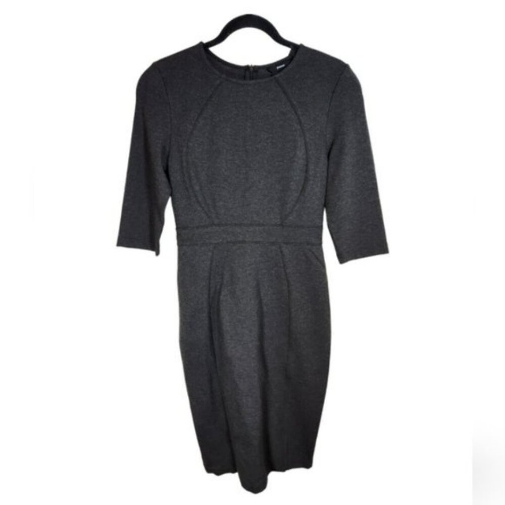Betabrand Midi Dress Small Charcoal Gray New w Tags Workwear